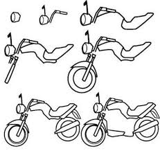 Asamali Motorsiklet Cizimi In 2020 Cartoon Drawing Tutorial Easy Art Projects Drawings