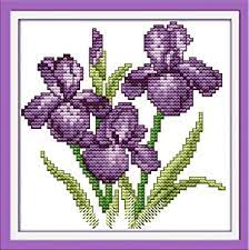 We're always looking for cute new patterns to stitch and frame or sew into pillows we've gathered a fun list with patterns depicting flowers, birds, kitchen conversions, and houseplants. Amazon Com Printed Cross Stitch Kits 11ct 8x8 Inch 100 Cotton Holiday Gift Diy Embroidery Starter Kits Easy Patterns Embroidery For Girls Crafts Dmc Stamped Cross Stitch Supplies Needlework Violet Flowers