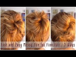 99 ($8.99/count) 5% coupon applied at checkout. Fast And Easy Messy Bun For Fine Hair 3 Ways Youtube Longhairstylesforfinehair Easy Bun Hairstyles Easy Messy Hairstyles Hair Bun Tutorial