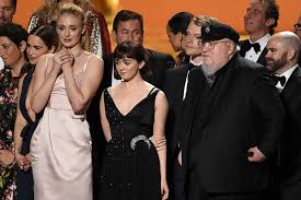 Maisie williams & sophie turner. Emilia Clarke From Left Sophie Turner Maisie Williams Alfie Allen George R R Martin And Las Vegas Review Journal