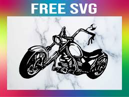 Download This Free Motorcycle Svg Is Great For Cricut Silhouette Or Any Other Cutting Machine Crafts