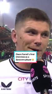 Owen Farrell’s last interview with Saracens 😢 #Saracens #GallagherPrem  #Farrell #Rugby @Saracens