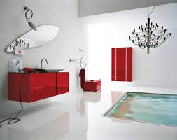 Install a new mirror on a vintage. 44 Cool And Bold Red Bathroom Design Ideas Digsdigs
