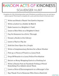 Random Acts Of Kindness Scavenger Hunt Jpeg Random Acts Of Kindness Bullying Lessons Anti Bullying Lessons