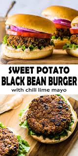 Vegan Black Bean Burgers Recipe Countsofthenetherworld Com Recipe Sweet Potato Burgers Sweet Potato Veggie Burger Veggie Burgers Recipe