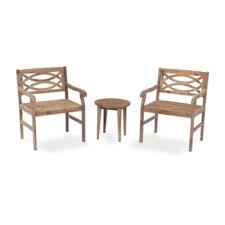 Courtyard Casual Fontana Acacia Outdoor 3 Piece Cafe Set Reviews Furniture Macy S With Images Outdoor Bistro Set 3 Piece Dining Set Quality Outdoor Furniture