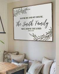 Warm and cozy living room. Family Name Will Serve The Lord Joshua 24 15 In 2021 Serve The Lord Bible Decor Bible Verse Prints