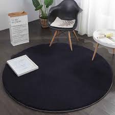 Aus qualitativ hochwertigem polypropylen gefertigt ist dieser zottige teppich sowohl langlebig als auch pflegeleicht. Fellteppich Kunstfell Teppich Rund Imitat Dicht Flauschig Seidiger Glanz Hochflor Grau Vimoda Homestyle