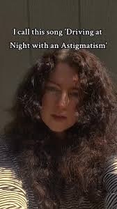 Just Me Driving with An Astigmatism at Night with Music