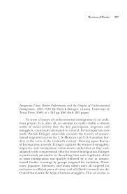 Review: Imaginary Lines: Border Enforcement and the Origins of Undocumented  Immigration, 18821930