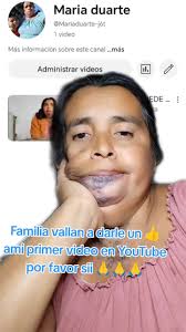 Primer video de María Duarte en YouTube