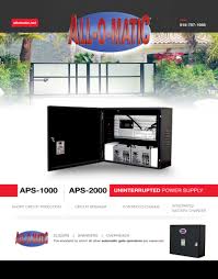 Ÿ hardwired loop detectors with harnesses can also be installed. All O Matic Inc Posts Facebook