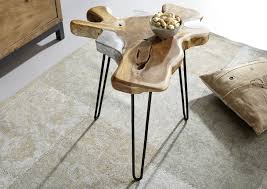 Beistelltisch Der Serie Unika Lassen Sie Sich Von Der Organischen Form Des Teakholzes Begeistern Mobel Wohnzimmer Holz Massi Side Table Decor Home Decor