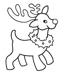 Cute Small Reindeer With A Christmas Wreath Coloring Pages Christmas Coloring Pages Free Christmas Coloring Pages Christmas Tree Coloring Page