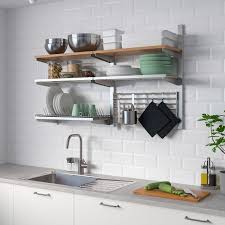 Ikea grundtal kitchen home wall shelf rack holder,stainless steel,multi use,60cm. Kungsfors Wall Grid With Storage Stainless Steel Ash Ikea Kitchen Wall Storage Stainless Steel Wall Rack Wall Storage