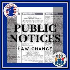 NJ Public Notice Law Change - The Township of Washington