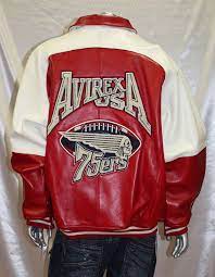 Avirex Jackets Leather Jacket Outfit Men Red Jacket Men Leather Varsity Jackets