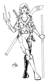 Casey jones is talking with ninja turtle. Teenage Mutant Ninja Turtles Shonborn S Art Blog