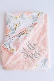 Personalized Baby Blanket Minky Baby Blanket Baby Blanket Etsy