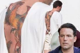 Ben affleck shows off a huge back tattoo while filming triple frontier on march 15. Ben Affleck Reveals Huge Phoenix Tattoo Covering His Whole Back And It S Real Mirror Online
