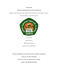 Contoh mutsanna isim tasniyah dalam al quran ilmu dubai burj khalifas. E Book Makalah Flip Ebook Pages 1 13 Anyflip Anyflip