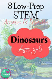 8 Steam Activities Challenges For Children Ages 3 6 On Dinosaurs All Very Low Prep Includes Liv Dinosaur Activities Challenges Activities Steam Activities