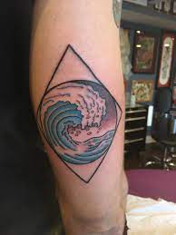 It was my sketch btw. Surfs Up By Rich Noodles Tattoo In Warrenville Il Tattoos