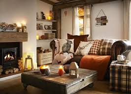 Autumn Inspired Interior Designs To Fall In Love With Farm House Living Room Cottage Living Rooms Cosy Living Room