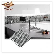 Especially designed for backsplash in kitchen and bathroom environments, the tiles are resistant to the heat of stovetops and the humidity of bathrooms (do not use in shower). Peel Self Adhesive Mosaic Marble Tile Backsplash Wall Sticker Vinyl Bathroom Kitchen Home Decor Diy K Buy At The Price Of 3 59 In Aliexpress Com Imall Com