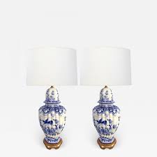 ✅ browse our daily deals for even more savings! Large Pair Of Dutch Delftware Blue White Glazed Ginger Jar Lamps
