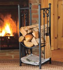 Check spelling or type a new query. Wood Rack With Fireplace Tools Black Plowhearth