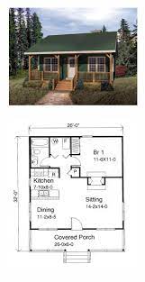 Cozy european cottage plan with deluxe master suite. One Story Style House Plan 49119 With 1 Bed 1 Bath Tiny House Floor Plans Tiny House Plans Tiny House Plan