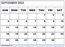 September 2021 Calendar Printable Monthly Calendar September 2021