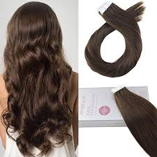 Moresoo Tape In Chocolate Brown 4 Brazilian Remy Human Hair Extension 4 Moresoo
