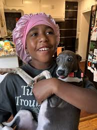 Reunited after a weekend trip, Ducky and her favorite human ❤️🥺