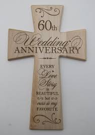 Haysoms ivory 60th anniversary mr right & mrs always right mug gift set. Buy 60th Wedding Anniversary Maple Wood Wall Cross Gift For Couple 60 Year Anniversary Gifts For Her Sixtieth Wedding Anniversary Gifts For Him 7x11 In Cheap Price On Alibaba Com