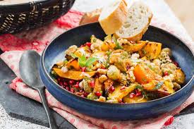 Kurbis Steckruben Gemuse Mit Granatapfel Rezept Rezepte Steckrube Gemusegerichte