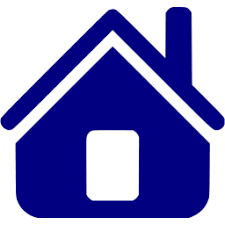 Navy blue home icon - Free navy blue home icons