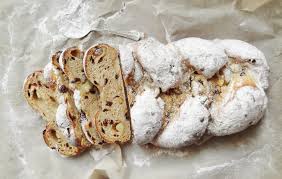 Soft interior, crusty top, perfect for breakfast or holidays. Stollen Plait Domestic Gothess