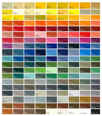 76 clean british colour chart