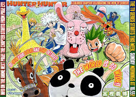 Hunterxhunter gon and killua, anime, hunter x hunter, gon freecss. Holly Dittus On Twitter Yoshihiro Togashi Art Thread Start Let S Start With The Color Spread From Chapter 1 Of Hxh