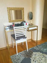 I Turned Ikea Vittsjo Laptop Table To My Little Vanity Table Ikea Vanity Table Home Decor Ikea Laptop Table