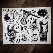 Afbeeldingsresultaat Voor Black And Grey Traditional Tattoo Flash Traditional Black Tattoo Black And Grey Tattoos Old School Tattoo