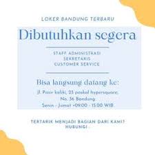 Lowongan Kerja Hari Ini Cimahi Lokerkarta Com