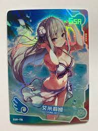 EMILIA TCG SSR-116 Holo Rare Anime Manga Waifu Doujin Chinese Card ACG CCG  | eBay
