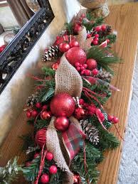 Burlap Christmas Table Centerpiece Holiday Centerpiece Ready Etsy Christmas Arrangements Christmas Table Centerpieces Christmas Decorations