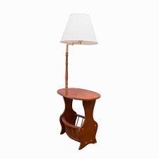Vintage Oak Lamp Table With Magazine Rack Oak Lamp End Table With Lamp Lamp