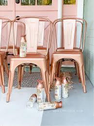 How To Spray Paint Metal Chairs Lolly Jane