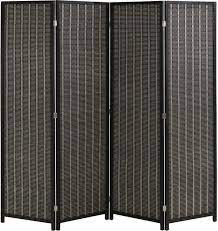 Outside measurements are 19 inches wide by 59 inches long. Amazon Com Fdw Room Divider Folding Privacy Screen 4 Panel 72 Inches High 17 7 Inches Wide Room Divider For Living Room Bedroom Study Black Furniture Decor
