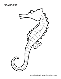 4 — use as is or fold the bookmarks in half to use as over the page bookmarks. Seahorse Free Printable Templates Coloring Pages Firstpalette Com